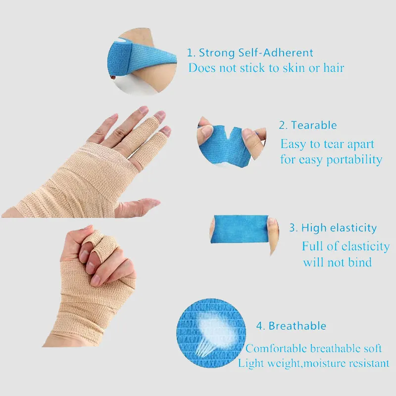 Aplikas a Elastic Self-Adhesiv Bandages