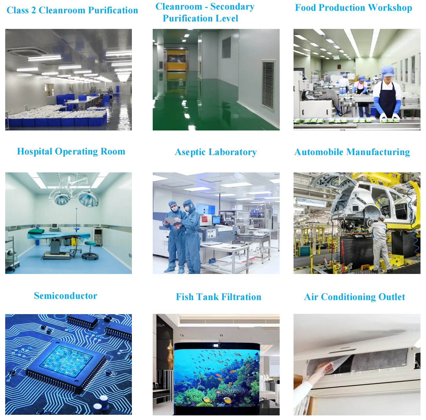 medium efficiency filter bag application